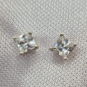 Par de Aros de Plata 925 con Piedra
