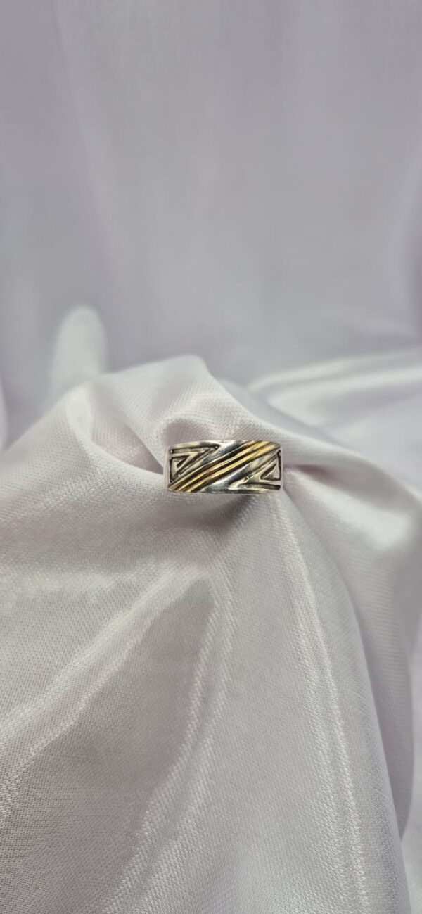 Anillo de Plata 925 y Double Modelo Facetado