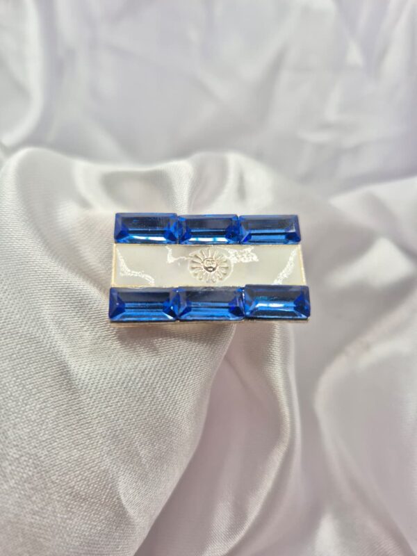 Escarapela de Plata 925 con Piedras