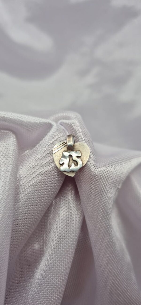 Dije 15 Años de Corazón de Plata 925