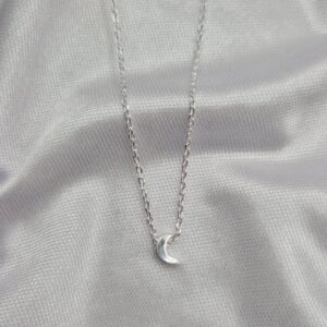 Collar de Plata 925 Diseño Luna Pasante