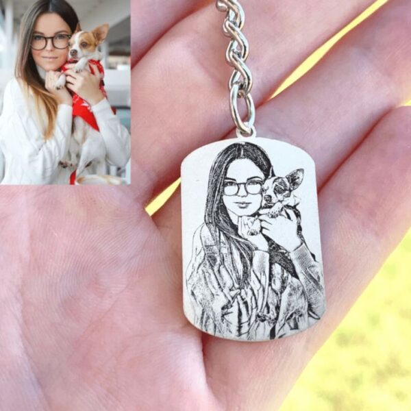 Llavero de Acero con Foto Personalizada