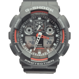 Reloj Casio con Malla de Caucho Modelo GA-100-1A4DR