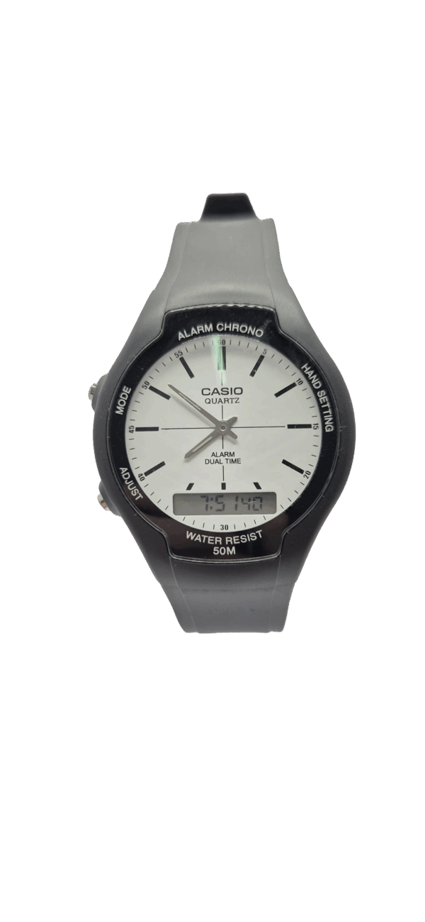 Reloj Casio con Malla de Caucho Modelo AW-90H-7EVDF