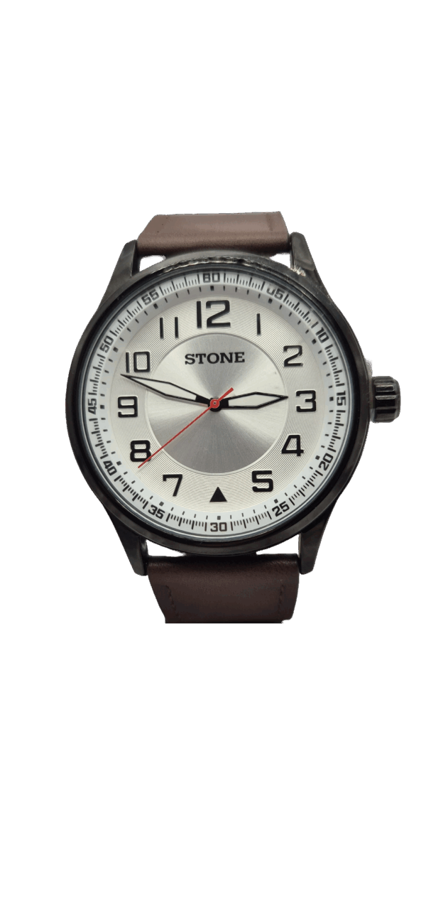 Reloj Stone con Malla de Cuero Modelo ST1124