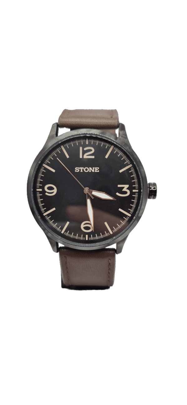 Reloj Stone con Malla de Cuero Modelo ST1091
