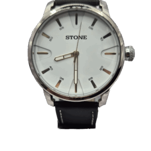 Reloj Stone con Malla de Cuero Modelo ST1146NB
