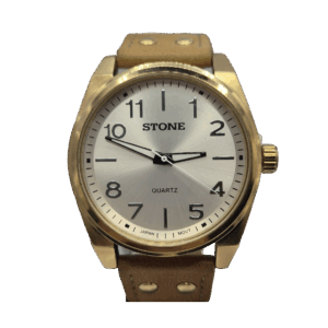Reloj Stone con Malla de Cuero Modelo ST1052DM