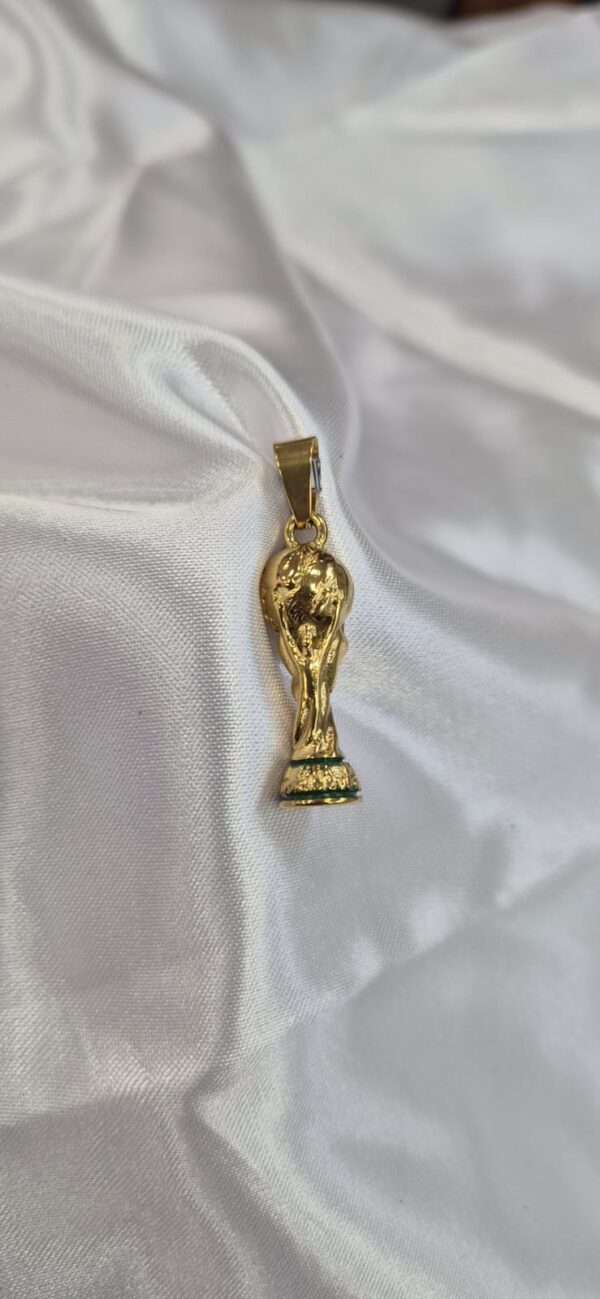 Dije de Acero Inoxidable Diseño Copa del Mundo