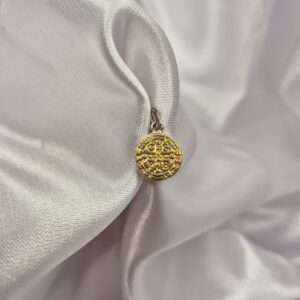 Dije de Plata y Oro Diseño Medalla San Benito