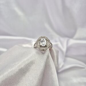 Anillo de Plata 925 con Cubic Circular