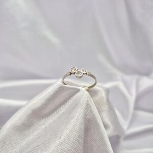 Anillo de Plata 925 con Cubic Redondo