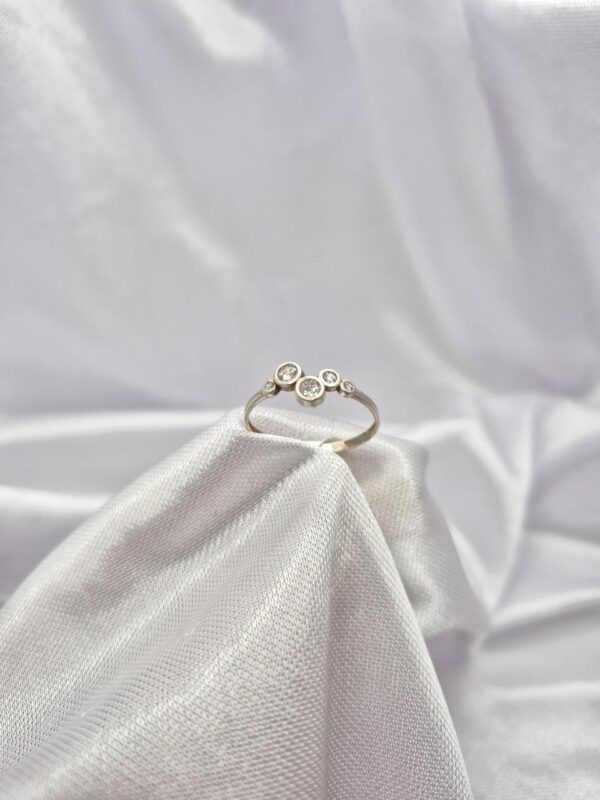 Anillo de Plata 925 con Cubic Redondo