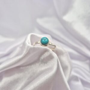 Anillo de Plata 925 con Piedra Aguamarina