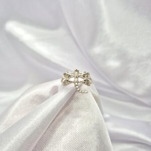 Anillo de Plata 925 Diseño Libélula con Piedras