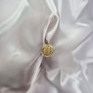 Dije de Plata 925 y Oro de San Benito Tamaño Mini