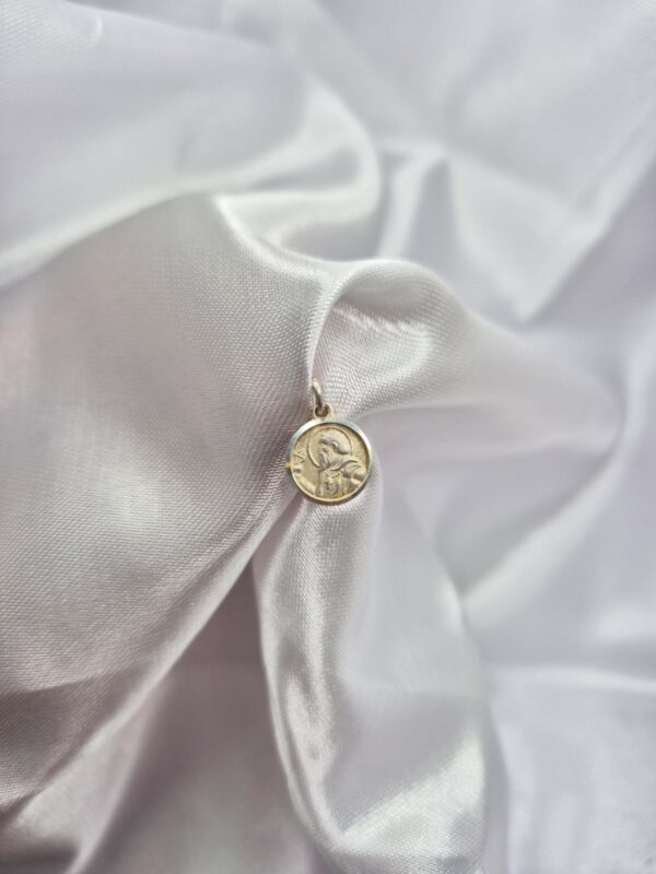 Dije de Plata 925 Diseño San Benito Tamaño Chico