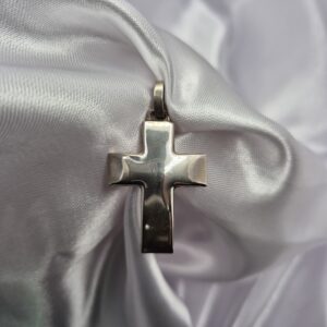 Dije de Plata 925 de Cruz Lisa Tamaño Grande