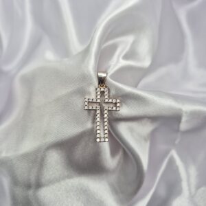 Dije de Plata 925 de Cruz con Strass