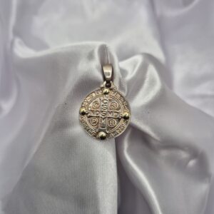 Dije de Plata 925 y Oro Diseño Redondo de San Benito