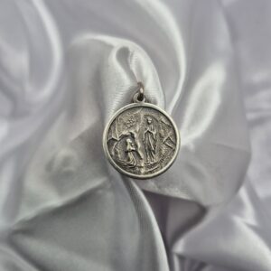 Dije de Plata 925 Medalla de la Virgen de Lourdes