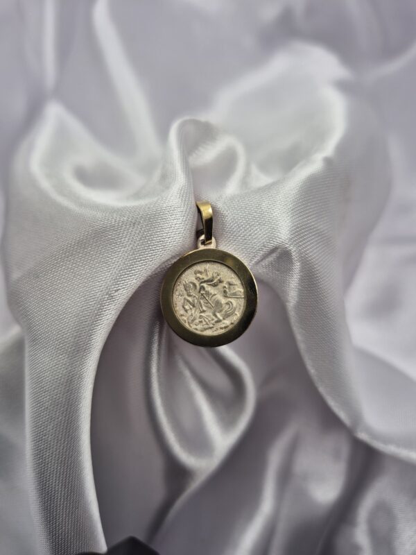 Dije de Plata 925 y Oro Diseño San Jorge
