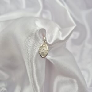 Dije de Plata 925 Diseño Medalla Virgen Milagrosa