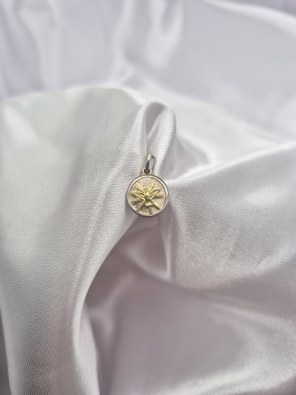 Dije de Plata 925 y Oro Diseño Espíritu Santo