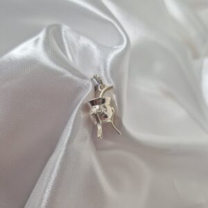 Dije de Plata 925 Diseño Mate con Bombilla