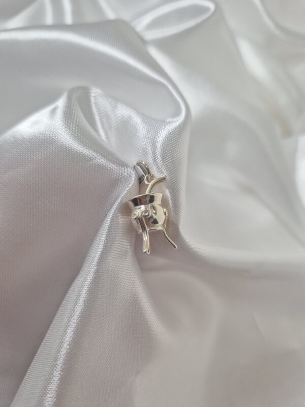 Dije de Plata 925 Diseño Mate con Bombilla