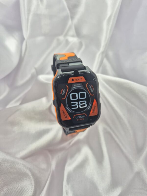 Reloj Smartwatch Colmi Naranja y Negro Camuflado