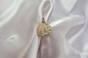 Dije de Plata 925 Medalla Chica de la Virgen de Fátima
