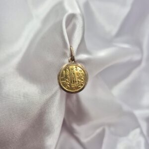 Dije de Plata 925 y Oro Medalla de la Virgen de Fátima