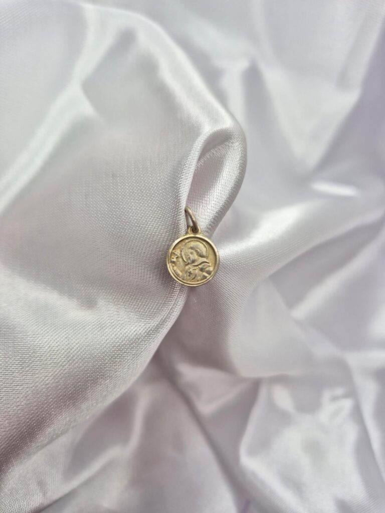 Dije de Plata 925 Mini Medalla San Benito