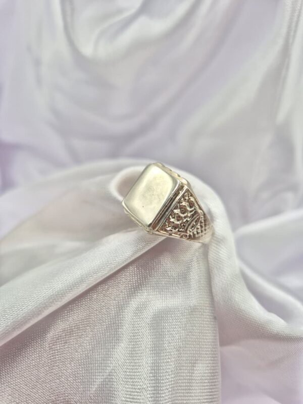 Anillo Sello de Plata 925 para Grabar