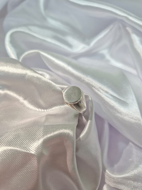 Anillo Sello de Plata 925 Diseño para Grabar