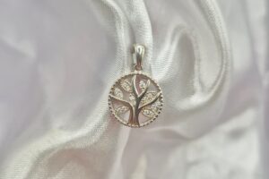 Dije de Plata 925 Árbol de la Vida con Piedras