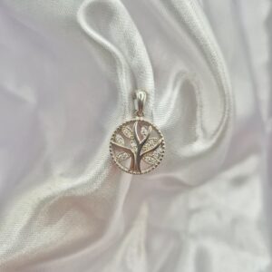 Dije de Plata 925 Árbol de la Vida con Piedras
