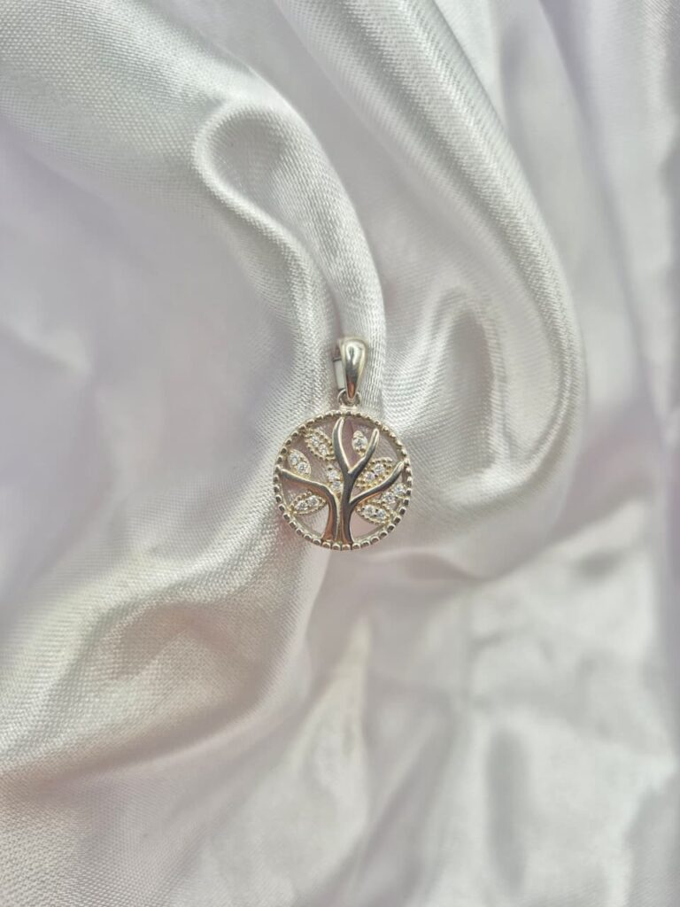 Dije de Plata 925 Árbol de la Vida con Piedras