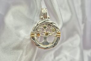Dije de Plata 925 y Oro Diseño Árbol de la Vida