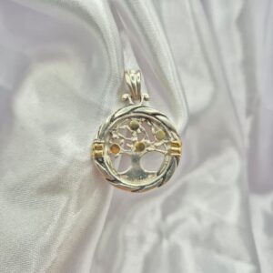 Dije de Plata 925 y Oro Diseño Árbol de la Vida