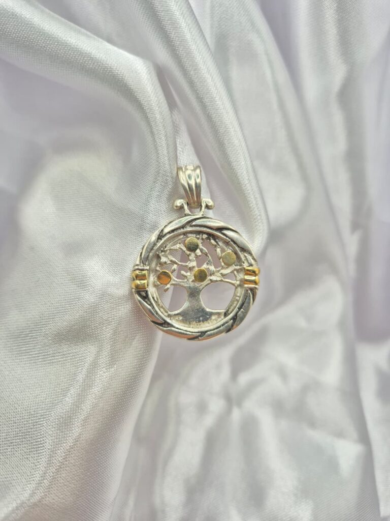 Dije de Plata 925 y Oro Diseño Árbol de la Vida