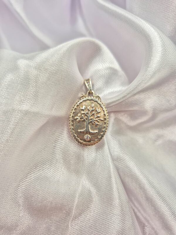 Dije Relicario de Plata 925 Diseño Árbol de la Vida