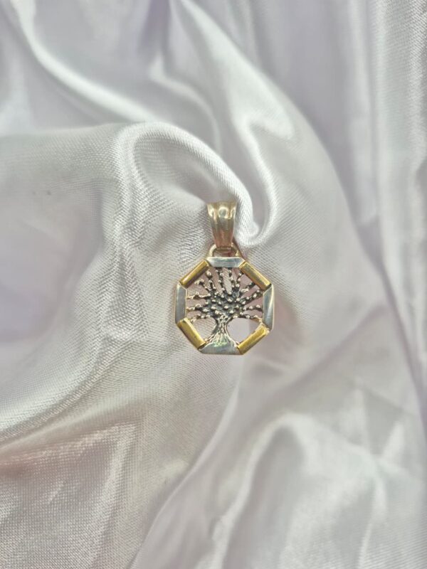 Dije de Plata 925 y Oro Diseño Árbol de la Vida