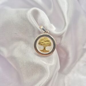 Dije de Plata 925 y Oro Medalla Árbol de la Vida