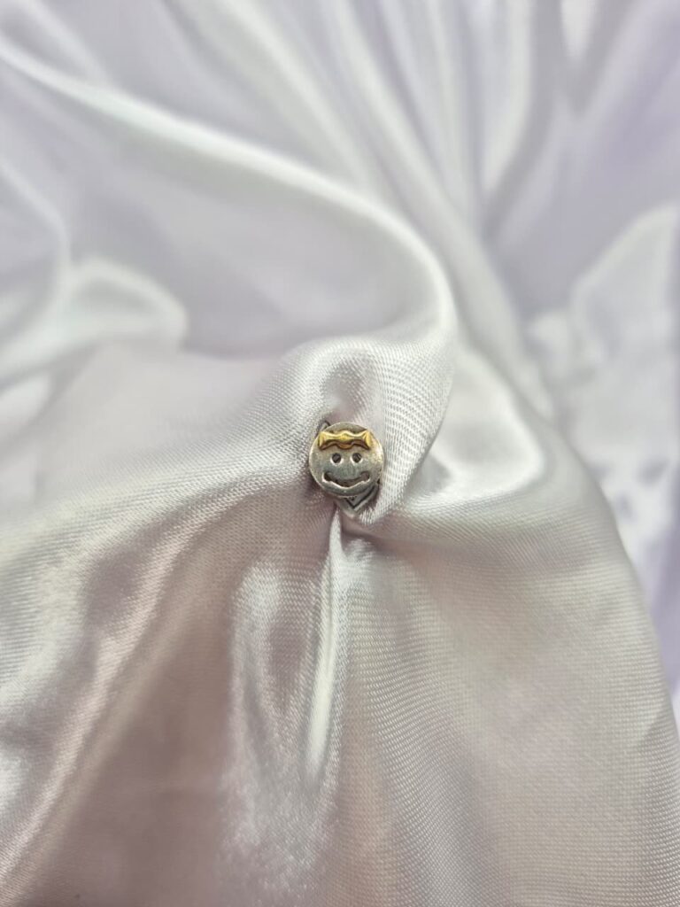 Dije Pasante de Plata 925 y Oro Diseño Niña