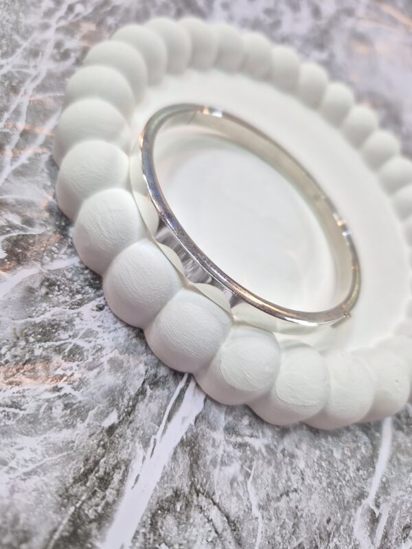 Pulsera Esclava de Plata 925 Estilo Cuadrada Lisa