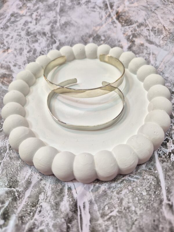 Pulsera Media Esclava de Plata 925 Lisa