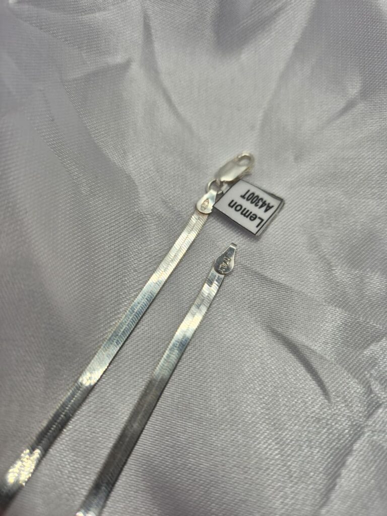 Cadena de Plata 925 Modelo Espiga Plana de 45cm