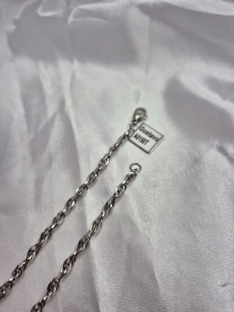 Cadena de Acero Quirúrgico Modelo Tourbillon de 45cm